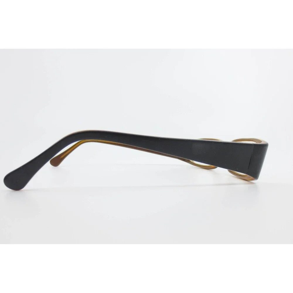Blossom BK Black Rectangular Eyeglass Frames 50-16-130 Modern Minimalist Eyewear
